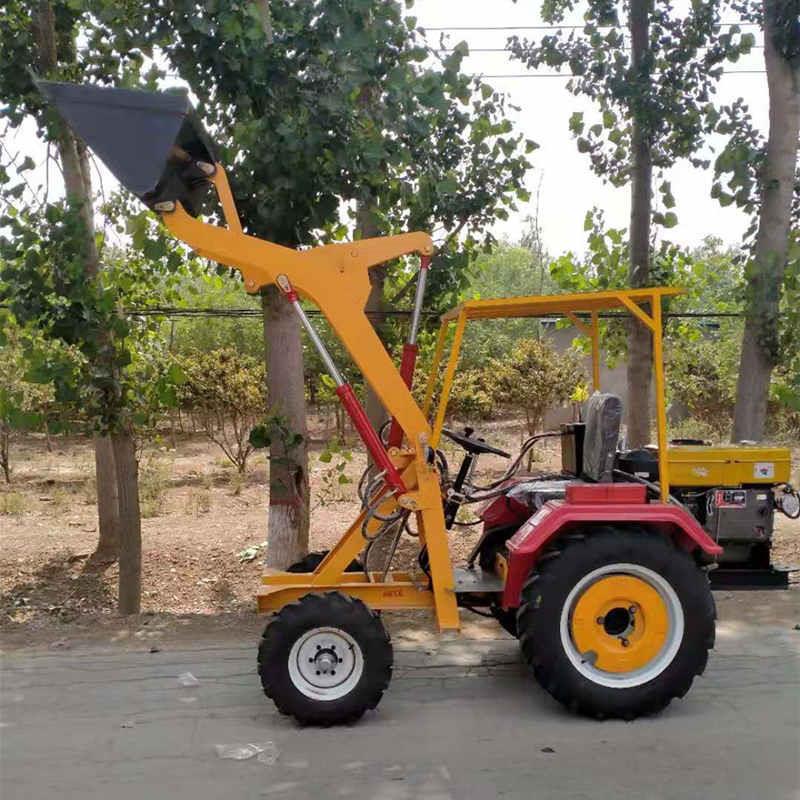 小柴油装装款载机多功能农用养殖场铲车四驱液压式建583筑工地卸