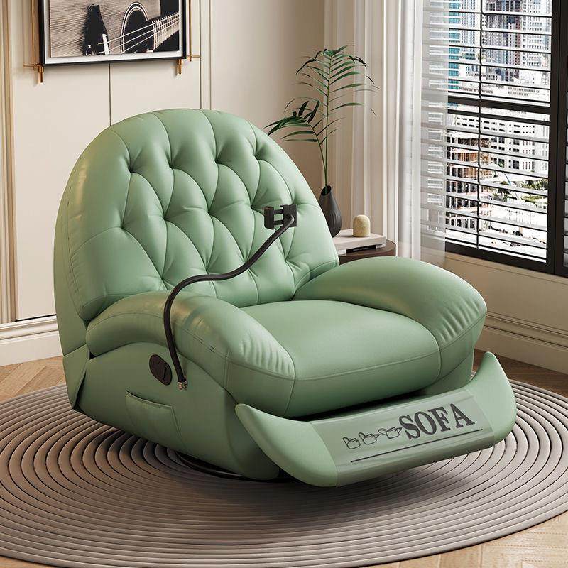 轻奢网红多功能头等沙发舱单人电动可摇可转家用客厅懒人休闲 躺