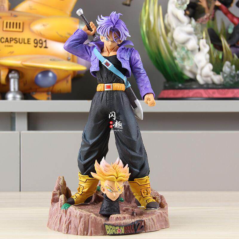 七龙珠动漫周边MRC特兰克斯双头雕GK模型未来战士超级赛亚人模型