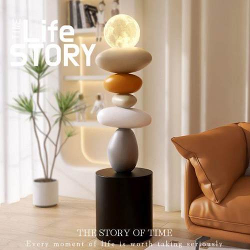 艺术大型旁落地摆件轻奢边沙发灯高级客厅电视柜感意家居装饰品式