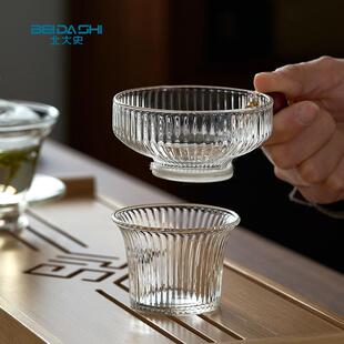 北大史玻璃茶漏 公道杯过滤 功夫茶具配件泡茶工具 茶叶过滤布网