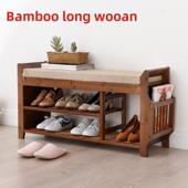 凳南竹收纳储鞋 凳多功能鞋 架沙发凳经济简单现代换鞋 换鞋 凳鞋 柜