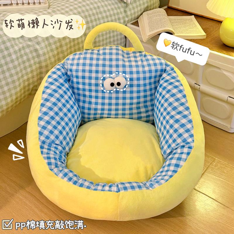 懒人沙发女生可爱卧室卡通客厅2025新款单人儿童榻榻米坐靠垫