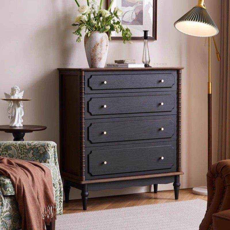 斗柜客厅法式储物柜床尾置物柜卧室靠墙中古四斗柜小户型卧室家具,住宅家具,斗柜,淘宝优惠券,粉丝福利购,淘宝优惠卷