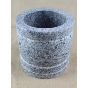 大号石臼蒜臼子家用捣蒜器蒜臼青石石臼子研磨器手动捣碎器捣药罐