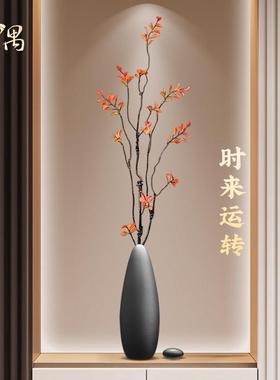 中古侘寂风玄关时来运转花瓶摆件电视柜壁龛细长装饰乔迁新家礼品