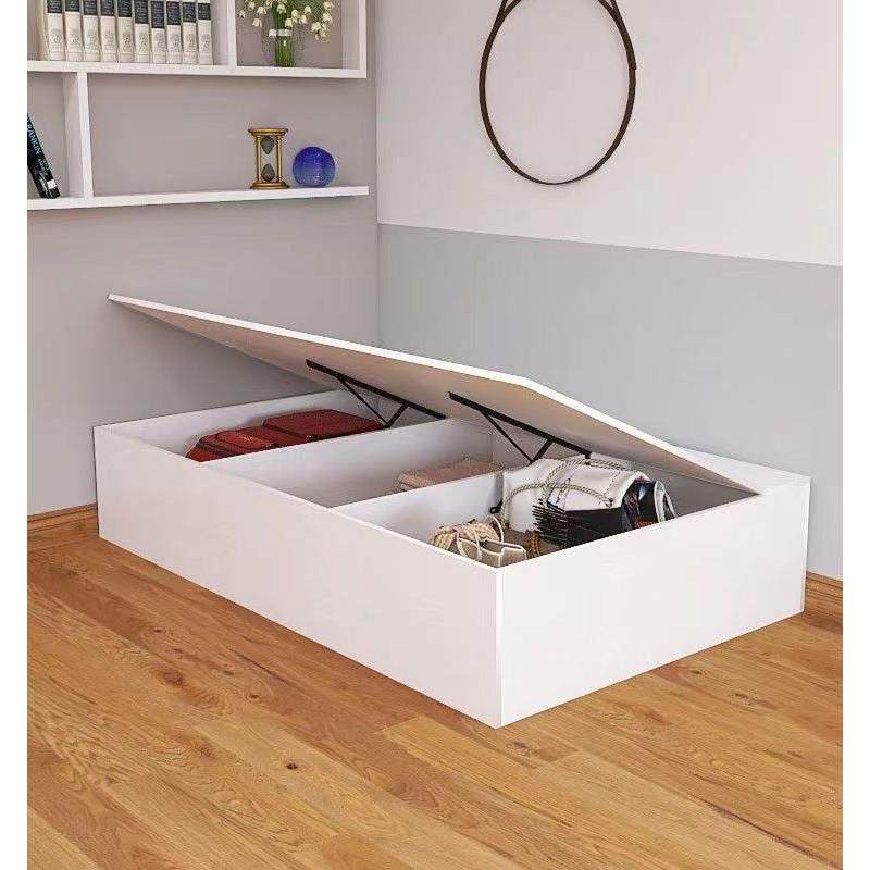 侧翻储物床一米二单人床90cm宽榻榻米收纳床箱体无床头1.2米床1米