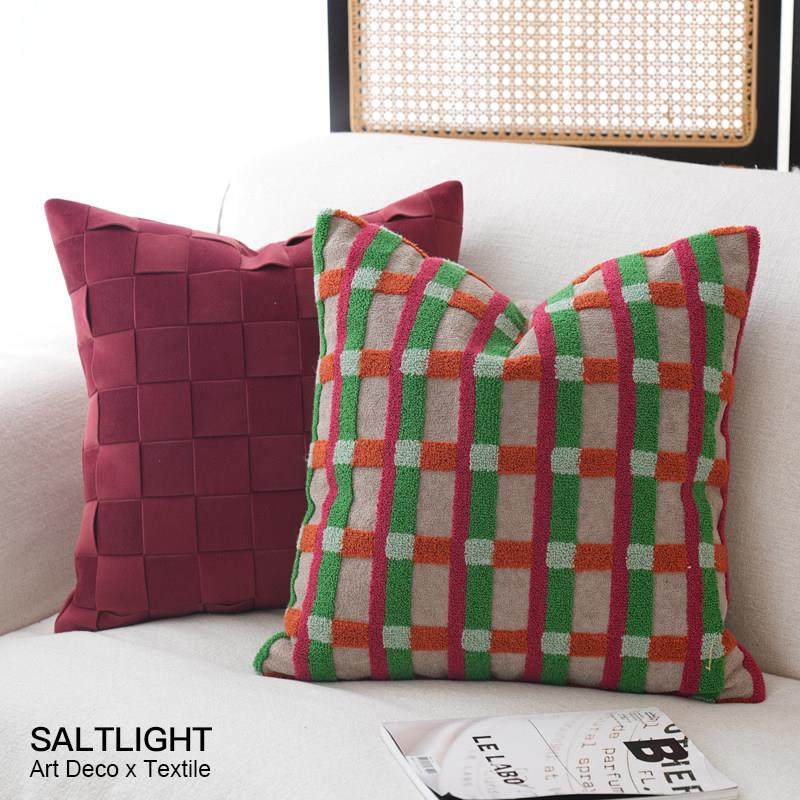 『孟菲斯』中古几何花砖抱枕覆古艺术沙发靠垫样板房靠枕,居家布艺,靠垫/抱枕,淘宝优惠券,粉丝福利购,淘宝优惠卷