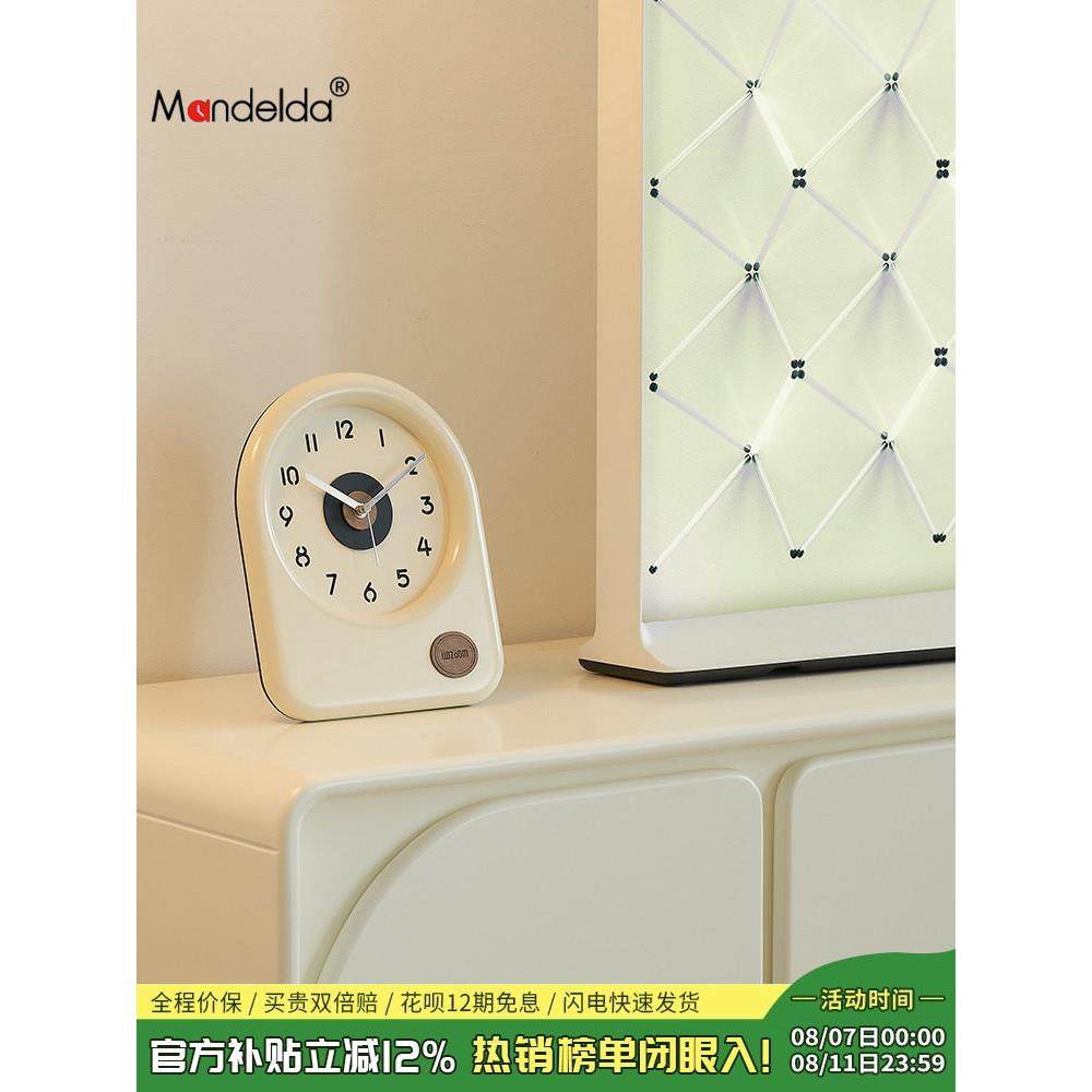 Mandelda家居客厅台式座钟简约装饰品玄关电视柜高端大气桌面摆件,家居饰品,桌面摆件,淘宝优惠券,粉丝福利购,淘宝优惠卷