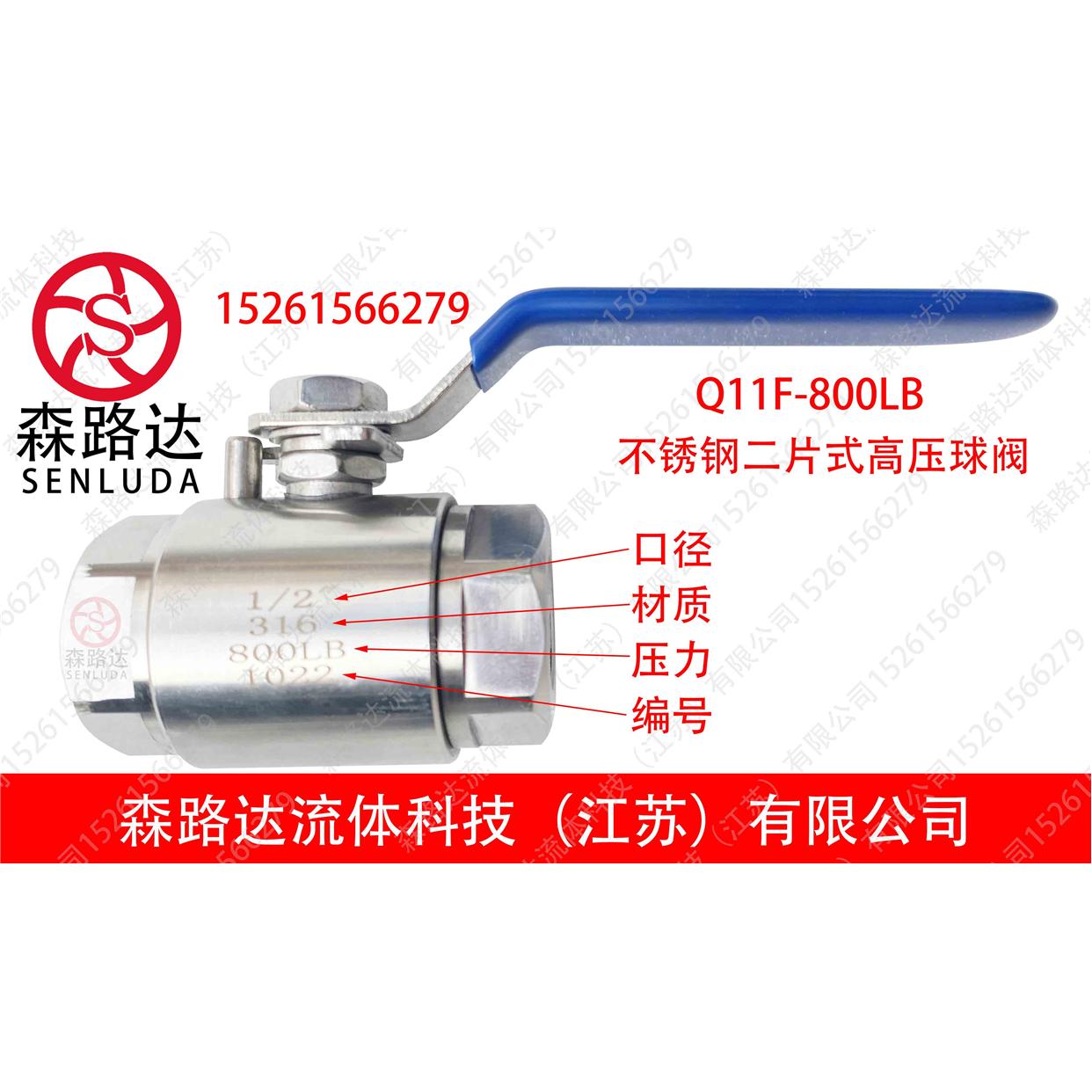 Q11F-800LB不锈钢高压锻钢球阀F304/F316L不锈钢美标NPT丝口球阀