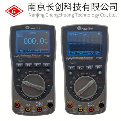 TOOLTOL示波器万用表二合一  ET827 200MS/S采样率 40MHZ带宽示波