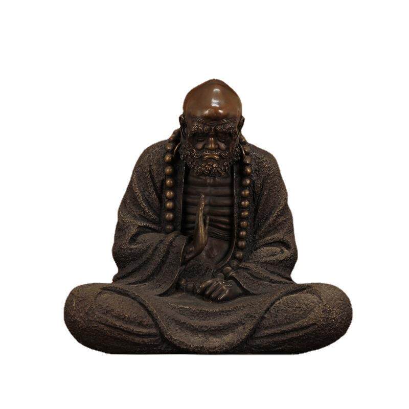 黄铜菩提达摩摆件达摩铜像居家佛堂寺庙佛像供奉家居客厅玄关摆设