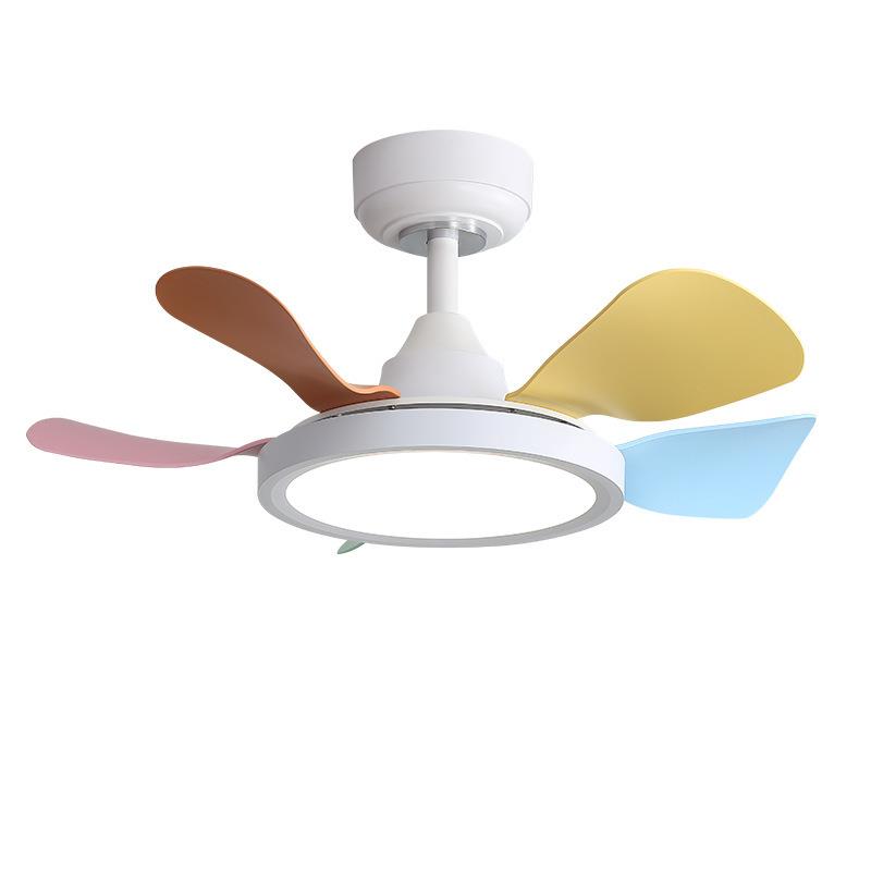 风扇灯儿童卧室北欧极简风电扇一体吸顶吊扇灯客厅变频护眼风扇灯