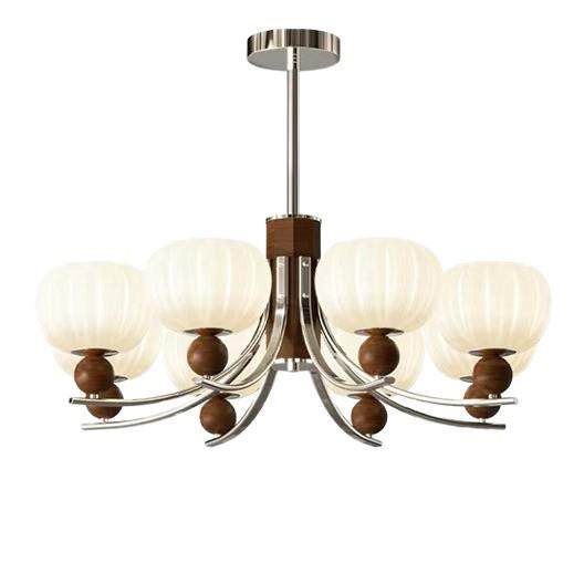 古南瓜客厅吊灯侘风胡桃木纹复大厅主古灯全523光谱护眼餐厅吊中,家装灯饰光源,智能吊灯,淘宝优惠券,粉丝福利购,淘宝优惠卷