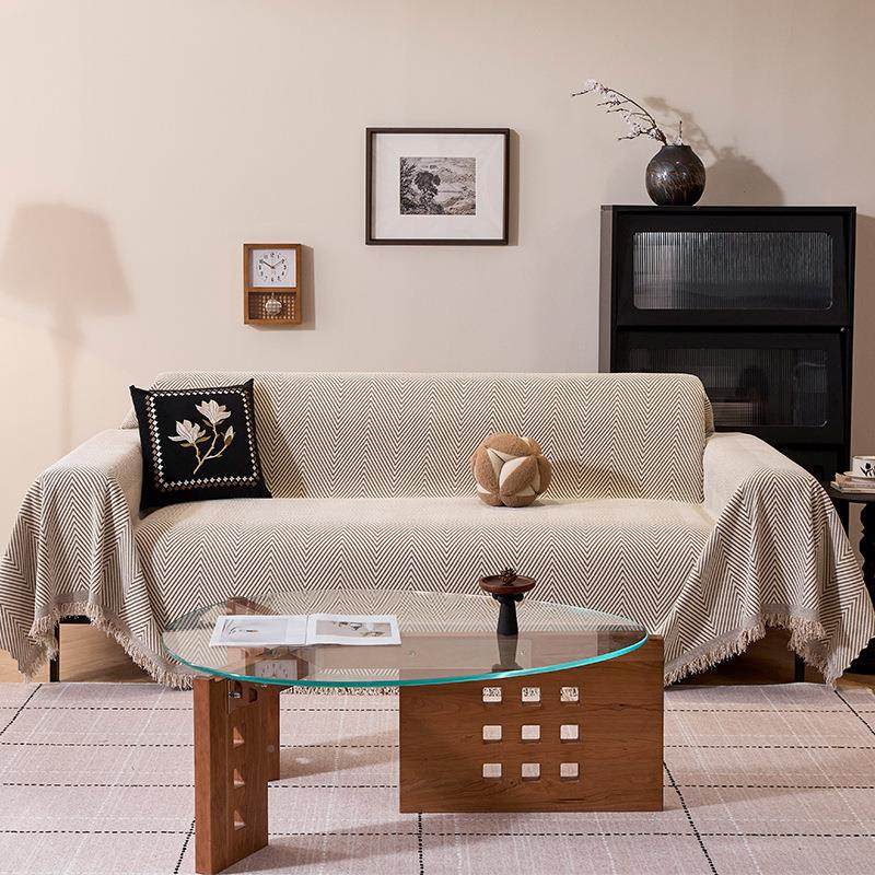 简约级感条布纹沙发巾2025新款盖沙发四季通垫用全盖高万格林能套,居家布艺,沙发套,淘宝优惠券,粉丝福利购,淘宝优惠卷