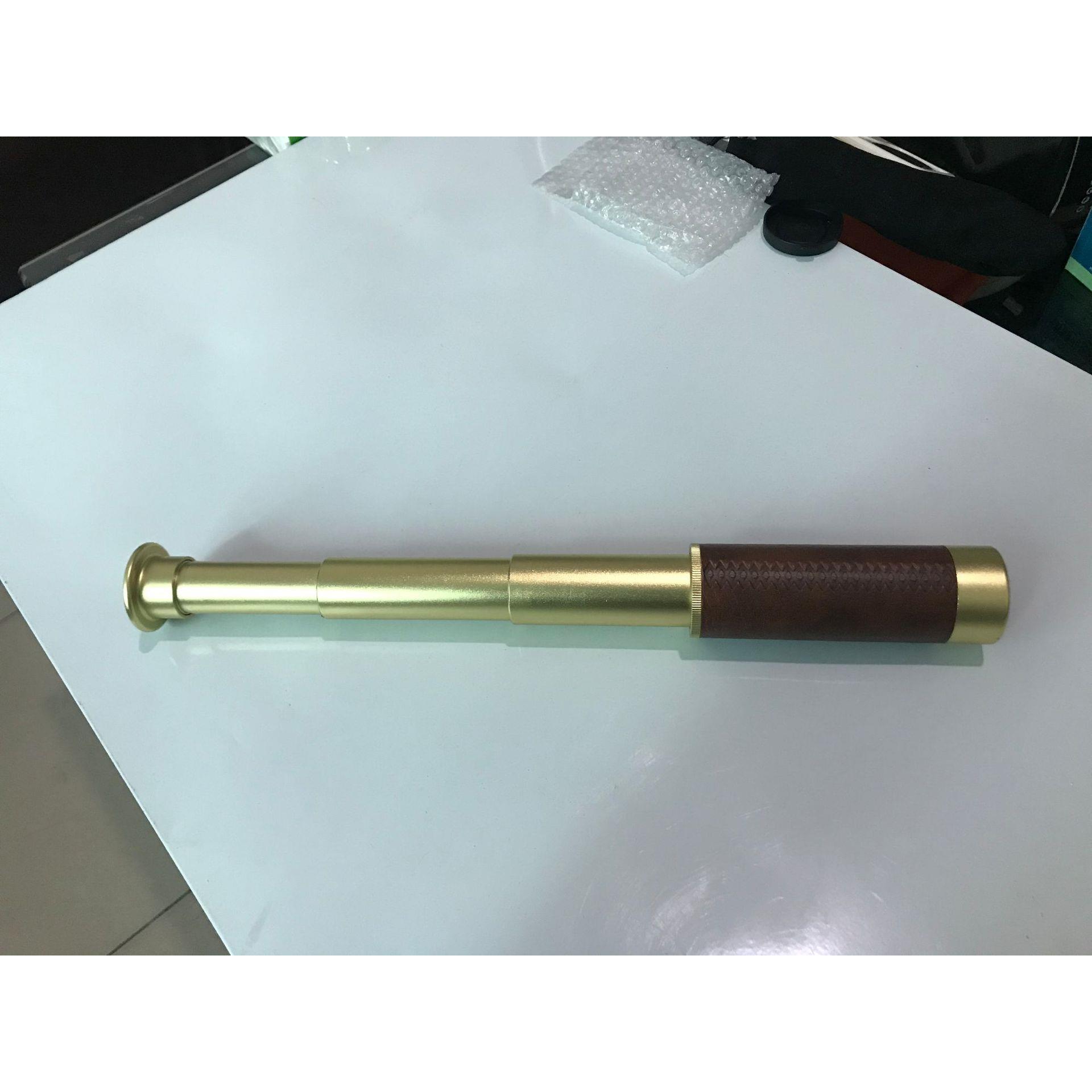 海盗远镜清单筒复古儿伸0031缩童望25x30高倍高夜视成人迷你户外