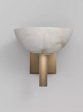 班云全铜牙西灯饰客厅书房背景墙现代轻奢创意圆形79970卧室石床