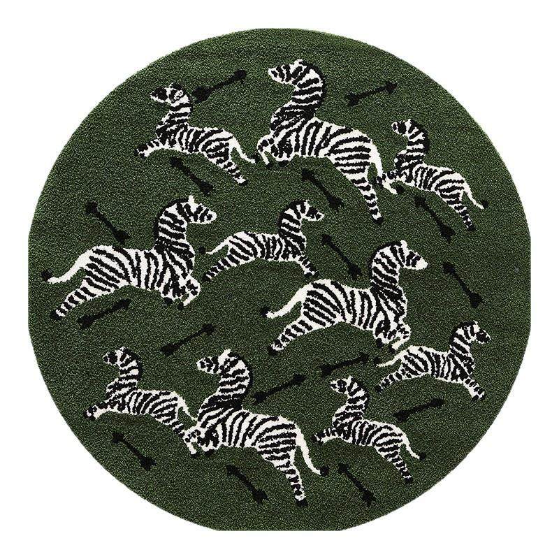 地毯高级感床边毯家客厅卧室房间加厚用圆植绒-大形滑地垫防持支,居家布艺,地毯,淘宝优惠券,粉丝福利购,淘宝优惠卷