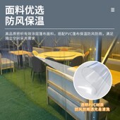 网红夜宵雨棚大排档雨篷活动帐篷户外移动大篷仓库棚推拉雨篷伸缩