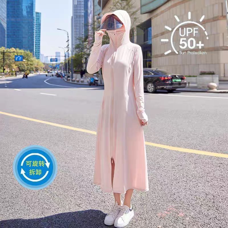 防晒衣女夏2025新款可外穿电动车长款全身防晒服防紫外线罩衫薄