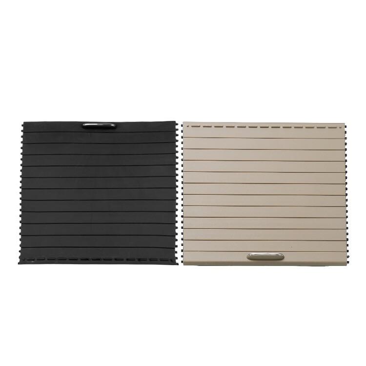 适用奔驰W166水杯架拉帘拉链ML GL450 GLE GLS ML300茶水杯架盖板