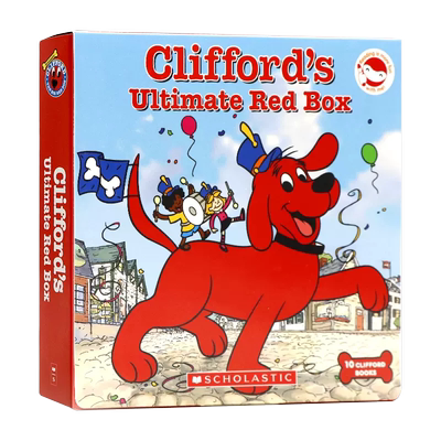 【送音频送导读课 点读版】大红狗克里弗英文原版 Clifford Ultimate Red Box 10册盒装 儿童英语启蒙趣味绘本