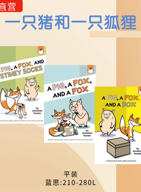 【进口直营】猪和狐狸3册 +兔子赛跑2册小螃蟹同作者作品 Step into Reading 2 A Pig a Fox and Stinky Socks英文原版桥梁书