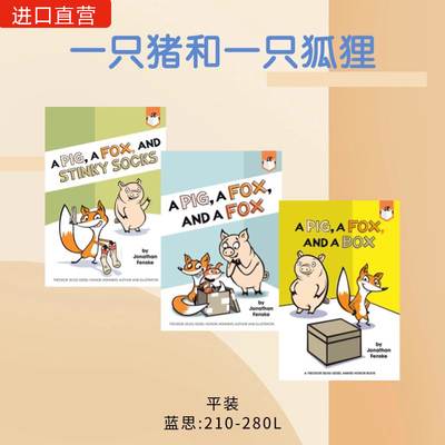 【进口直营】猪和狐狸3册 +兔子赛跑2册小螃蟹同作者作品 Step into Reading 2 A Pig a Fox and Stinky Socks英文原版桥梁书