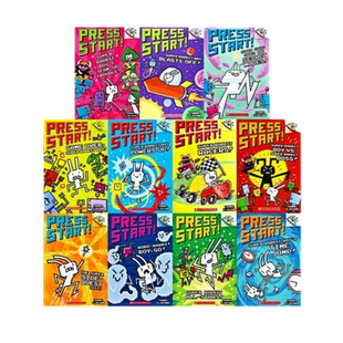 【送音频 游戏冲关桥梁书】学乐人见人爱超级方块兔全套15册全彩Press Start英文原版大树系列英语分级阅读驯龙大师