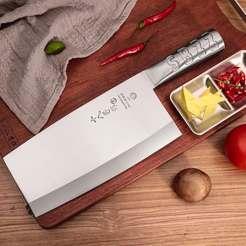 十八子作菜刀厨师不锈钢刀飞球系列斩切刀P01切菜砍骨两用刀