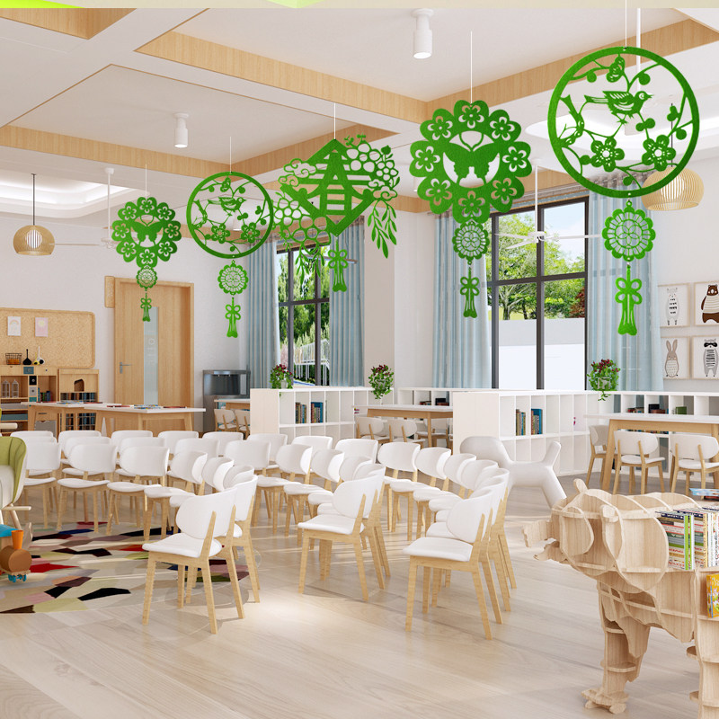 新年商场装饰空中挂件店铺简约场景布置天花板顶棚挂饰幼儿园吊饰