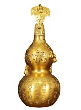 百福葫芦黄铜葫芦摆件可开盖可存入店铺开业送礼桌面客厅铜装饰品