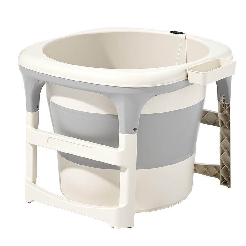 成人泡澡桶大人可折叠浴桶浴缸加高儿童沐浴盆全身圆形洗澡桶家用