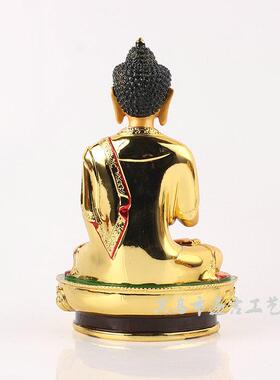 毗卢遮那佛大日如来佛树脂镀金彩绘藏传密宗小佛像加工五方佛