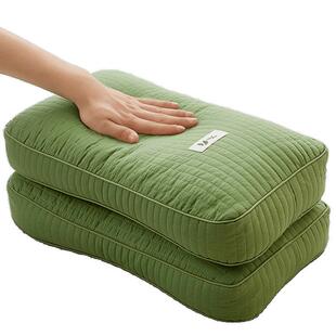 绣花夫人全棉荞麦枕头枕芯00全棉纯荞麦壳家用枕硬枕高枕学生枕