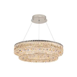 水晶吊灯轻奢风简约智能水晶灯高级感餐厅客厅卧室房间灯具家居