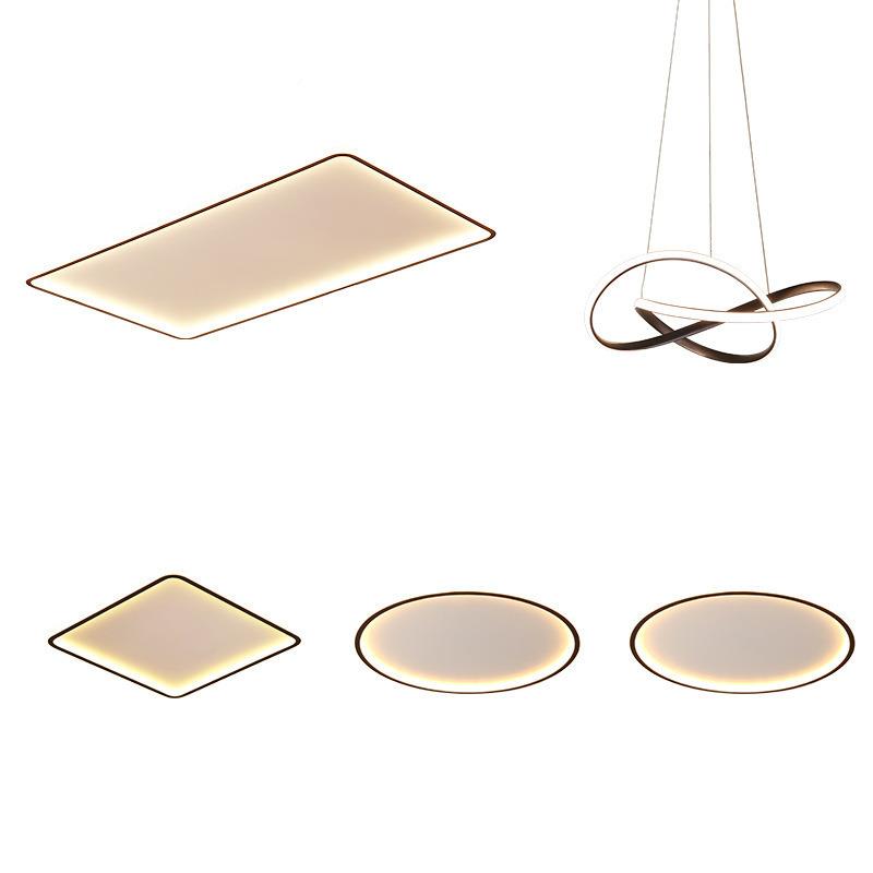 全屋led吸425顶灯灯中主山灯具简约现代灯套装饰客卧室组合厅家用