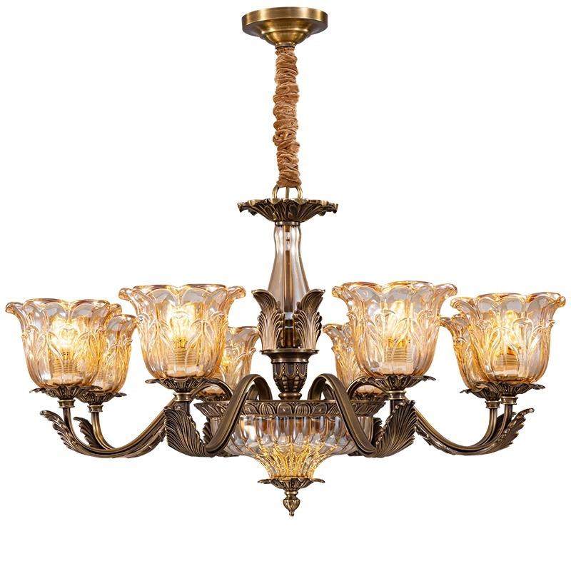 新品美式吊灯全铜客厅灯具欧式餐厅灯卧室灯现代简约大气复古灯具,家装灯饰光源,智能吊灯,淘宝优惠券,粉丝福利购,淘宝优惠卷