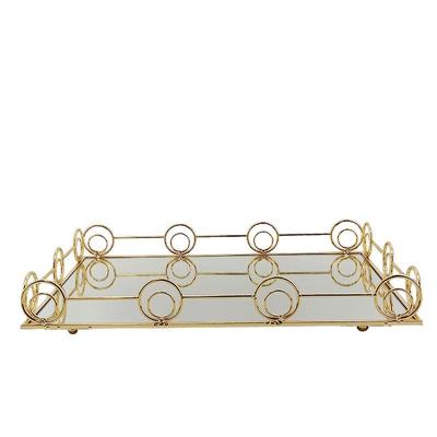 创玻意水果盘盘轻奢高档客厅茶几璃果盘家用致收纳水果盘水精果铁