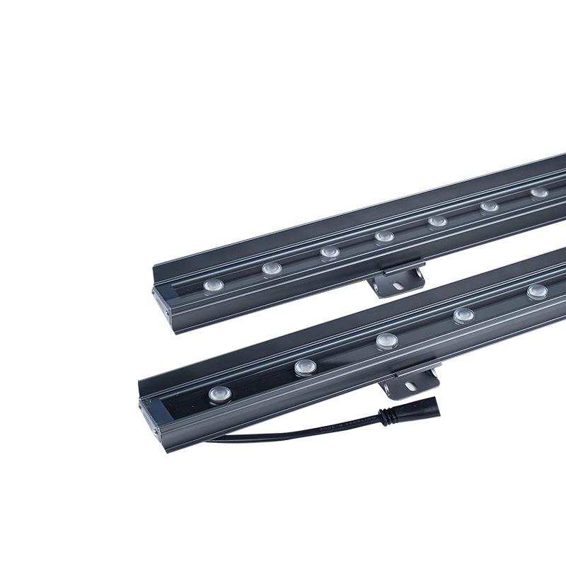 ed洗墙l灯户外防水大功率七彩射灯1楼体外墙明装4v线条灯28w24w