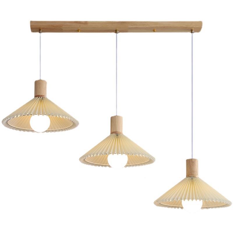 百厅褶桌床头吊灯简约实木布艺台餐灯日式民宿创意北欧85528ins餐