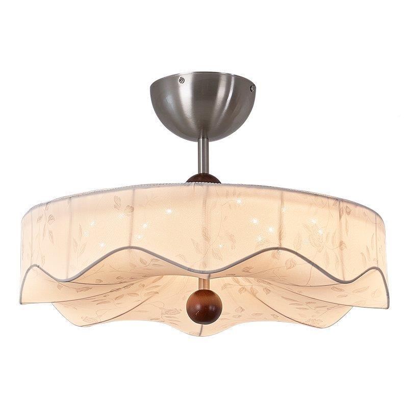 中古风卧吸顶法式623复古民手工室布灯艺花纹宿设计师款卧室书房