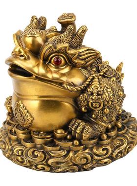 财源滚滚金蟾如意金蟾铜金蟾摆件蟾蜍家居装饰摆件