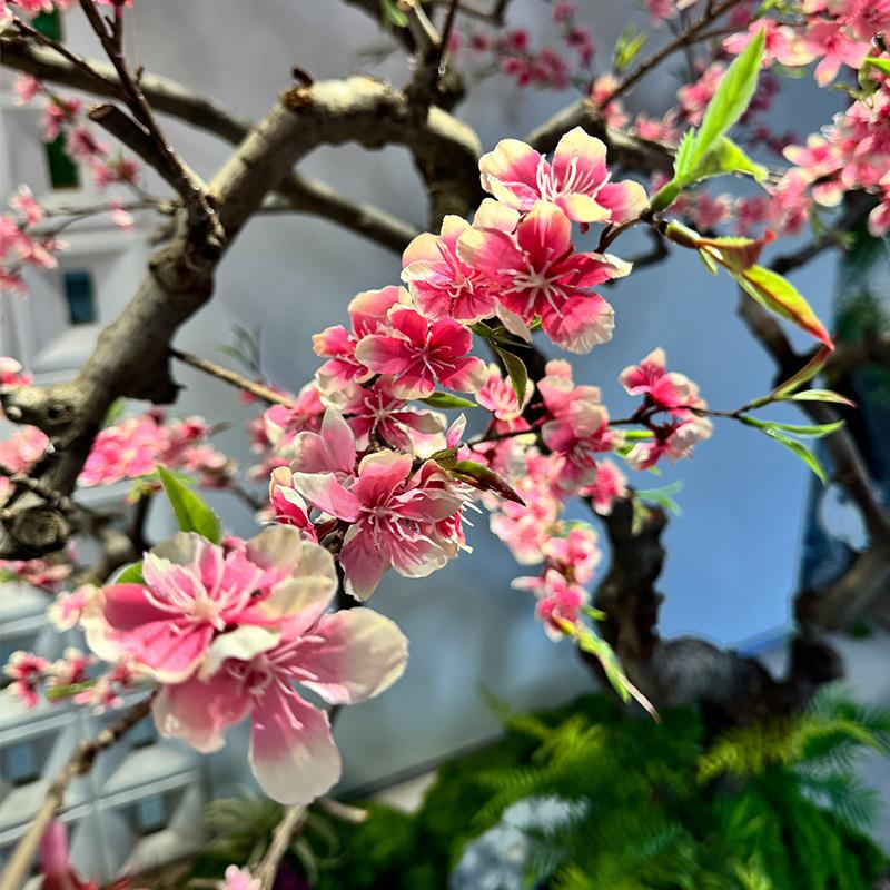 仿真桃花树假桃树型假树网红樱花树许愿树花树装饰造景节日新年