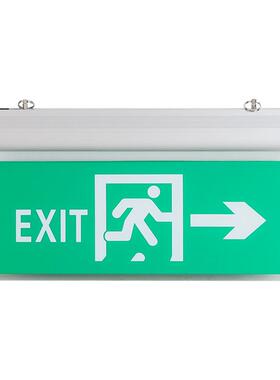 疏散指示吊牌悬挂式安全出口标志灯英文EXIT亚克力应急指示灯