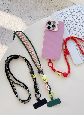 blkrope原创编织可爱手机挂绳斜挎可背挂脖可调节pocket3挂绳工牌