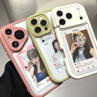 多巴胺适用iPhone17promax手机壳苹果16pro撞色高级感女15plus奶油壳14/13/12透明小米17/15简约红米k70防摔