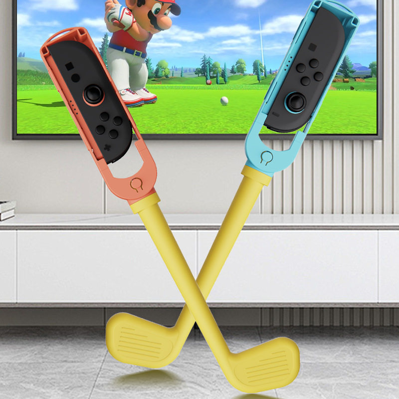 适用Switch2高尔夫球杆专用款NS2创意手柄套Joy-Con手柄一对装Sports运动配件