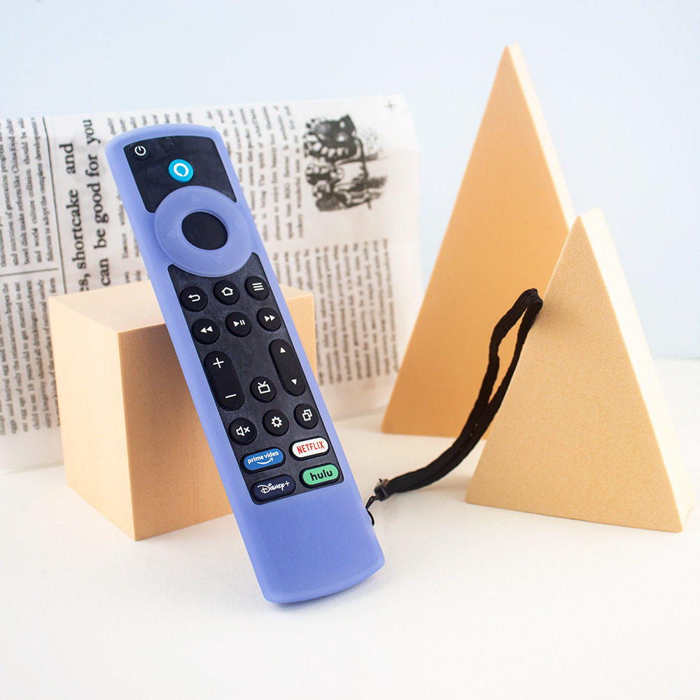 适用亚马逊Frie TV Alexa Voice Remote电视遥控器半包硅胶保护套