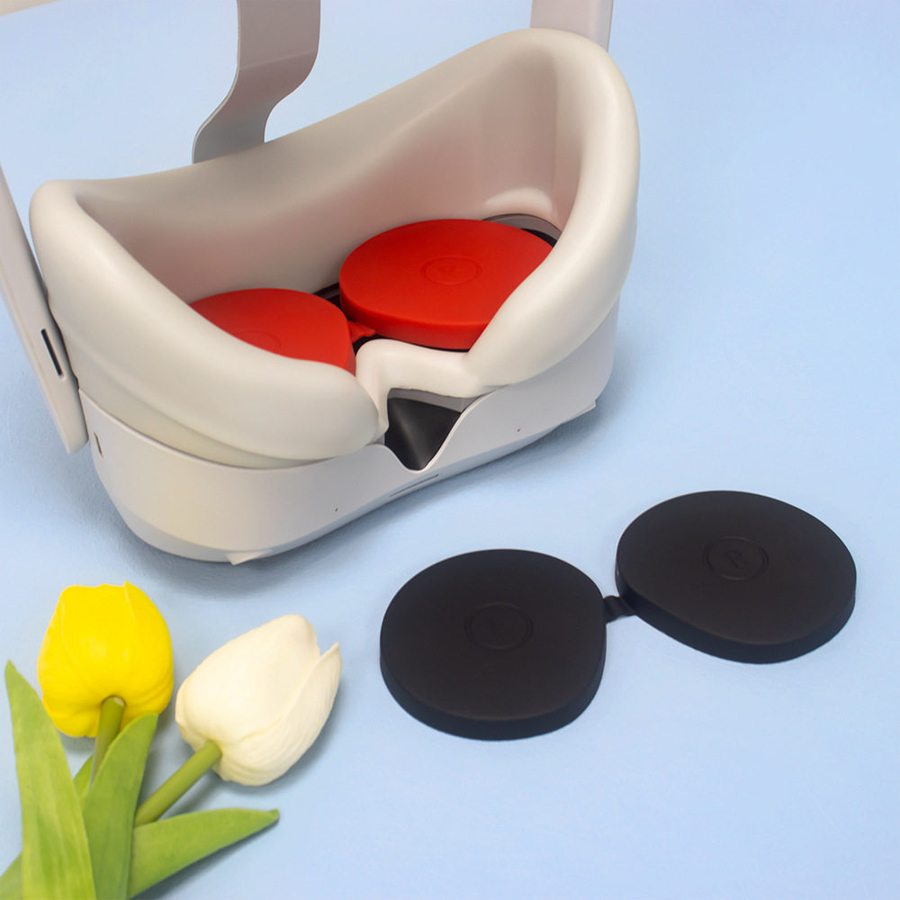 适用于新款Pico 4 VR面罩主机镜头硅胶保护套小鸟看看小怪兽配件Pico 4 VR面罩主机镜头硅胶保护套硅胶